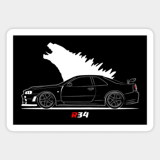 R 34 JDM Skyline Magnet